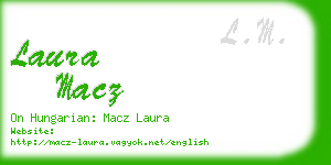 laura macz business card